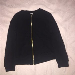 Black zip up jacket